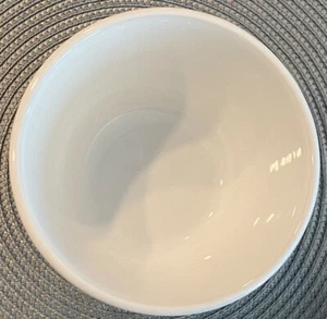 Hand Crafted Portugal White Bowl Raised Dot Trim 5.5” x 3” - Picture 1 of 3