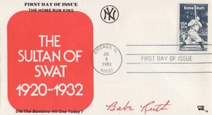 ZAYIX US Baseball Cover, Babe Ruth 2046 JA FDC Sultan of Swat - Picture 1 of 2