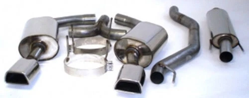 Sistema de escape deportivo dúplex FMS 76 mm Opel Vectra C a partir del año 2002 GTS 2,0 l turbo - Imagen 1 de 1