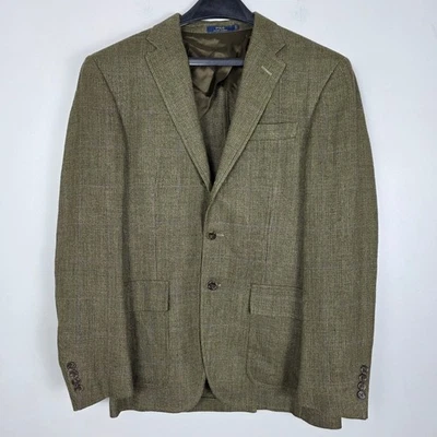 Polo Ralph Lauren Mens 38R Brown Flax Silk Wool Harvard Sport Coat Blazer Jacket - Image 1 of 4
