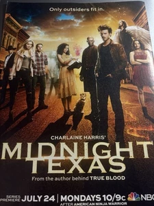 MIDNIGHT TEXAS ANNUNCIO/POSTER ORIGINALE 2017 VAMPIRE DRAMA DIMENSIONI 8 X 11 - Foto 1 di 6