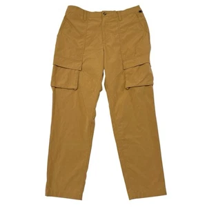 Timberland Cargo Pants Mens Size 34 x 30 Mustard Yellow Gorpcore Elastic Waist - Picture 1 of 8