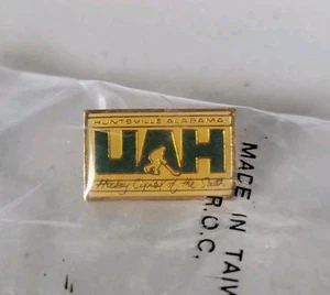 UAH Chargers Hockey bavero cappello spilla distintivo emblema vintage Huntsville Alabama #288 - Foto 1 di 6