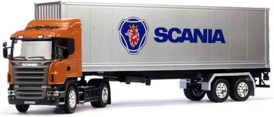 WELLY  TRANSPORTER 1:32 DIE CAST CAMION SCANIA R470 CON RIMORCHIO  ART  32626 - Immagine 1 di 3