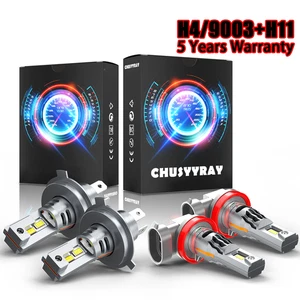 PARA Smart Fortwo 2016-2018 4X 6000K Faro LED haz alto/bajo + Bombillas antiniebla - Imagen 1 de 12