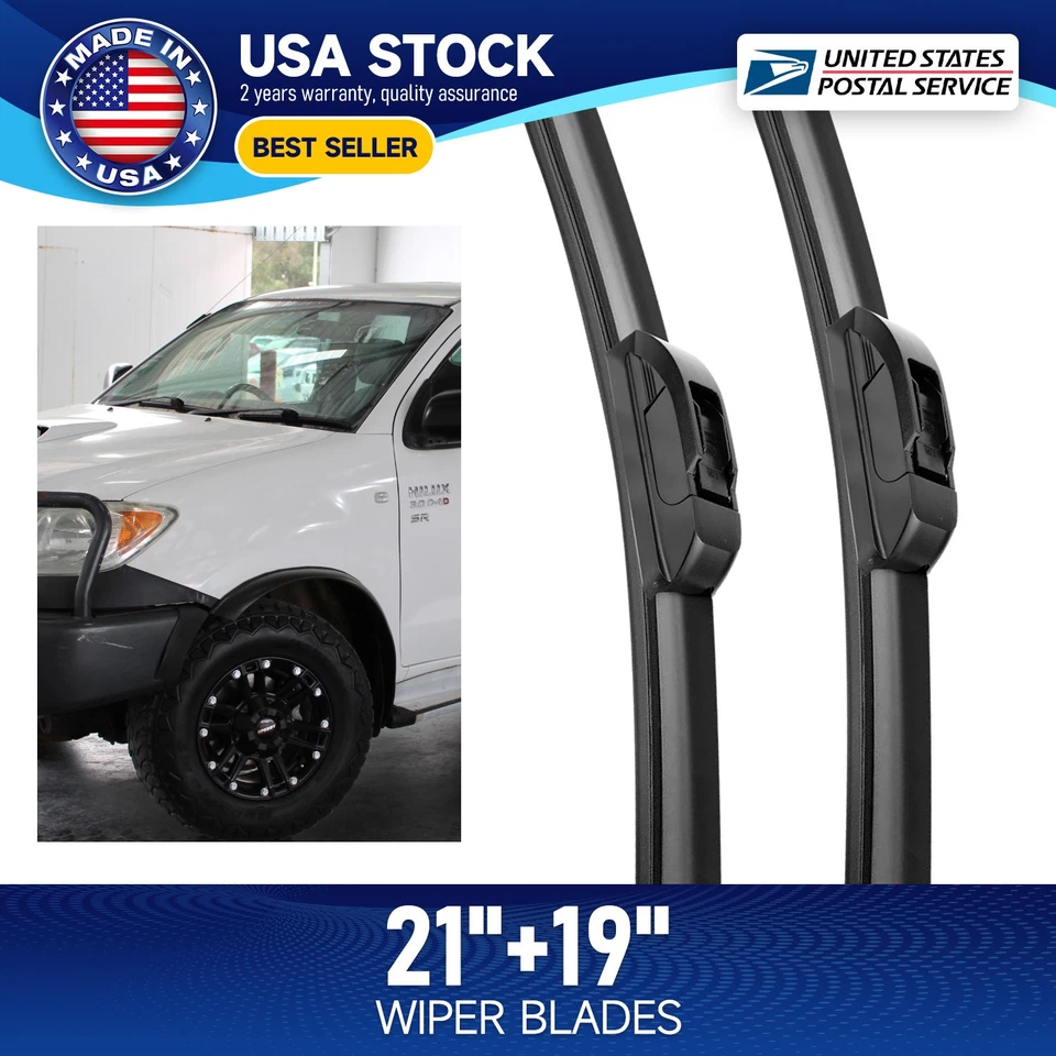 Par de limpiaparabrisas negro 21"+19" toda temporada para Nissan Altima 1993-2001 Foto 1 de 4