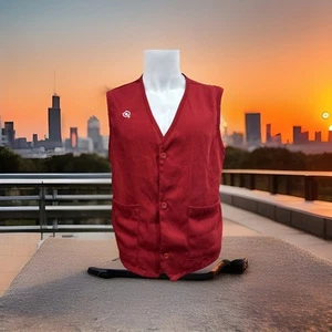 Target Store Employee Work Red Vest Uniform Size M - Picture 1 of 7