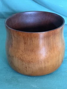 Vintage Hawaii alte Koa Schüssel 4”1/4 hoch x 5”1/4 Durchmesser - Bild 1 von 7