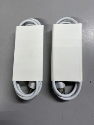 Set of 2 Apple MacBook AC Power Adapter 6ft Extension Cable - Volex APC7H - NEW - Image 1 of 4