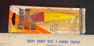 VINTAGE SEALD IN PACKAGE FINGER MULLET MAG BAGLY LURE HAND-MADE WOODEN - Picture 1 of 3