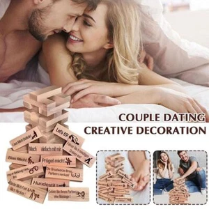48X Blocks Super Naughty Block Tower Game Couple Activities & Date Night Ideas - Picture 1 of 7
