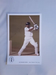 Signed Classic Cricket Card Of Indian Cricketer Wasim Jaffer - Picture 1 of 1