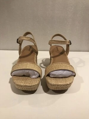 New! Torrid Raffia Platform Heel Sandal, Natural - Size: 9 - Image 1 of 4