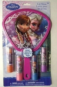 Disney Frozen Anna,Elsa, & Olaf Kiss 4 favor Lip Shine with Mirror Play Set-New! - Picture 1 of 1