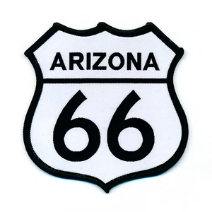 88 x 88 mm Route 66 Arizona USA Mainstreet Road Patch toppa stiratore 0753 X - Foto 1 di 1
