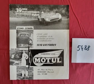 N° 5488 / MOTUL prospectus FERRARI .CITROEN .CHRYSLER ... - Picture 1 of 1