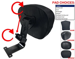 Honda VTX 1300 VTX 1800 C N Fully Adjustable Rider Driver Back Rest Backrest Pad - Bild 1 von 14