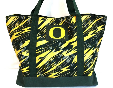 Oregon Ducks NCAA Shatter Print Tote Bag 19.5" x 13.5" Cover