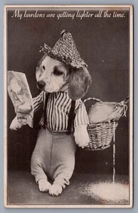 My Burdens Are Getting Lighter All the Time Lindo Perro Vestido Antropomórfico H12 - Imagen 1 de 2