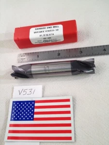 1 NEW HTC 5/8" DIAMETER CARBIDE END MILL. 200-4625. DE. 4 FL. 11/16" LOC -V531 - Picture 1 of 2