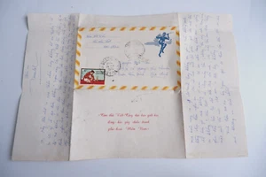 SOBRE RARO CARTA DE AMOR ARVN REPÚBLICA VIETNAM SUR EJÉRCITO EJÉRCITO KBC 4832 GUERRA DE VIETNAM - Imagen 1 de 4