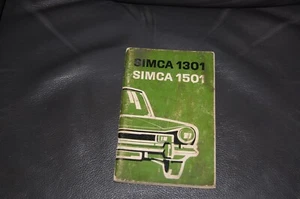 Simca 1301 & 1501 Original Owners Handbook 1970s - Picture 1 of 1