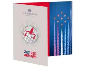 Moneda Flechas Rojas 2025 Reino Unido 50p BUNC ROYAL MINT COLOR Edición Limitada 12500 ESCASA - Imagen 1 de 10