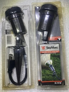 2 TayMac SL101B 150W/120 V Metal Outdoor Weatherproof Spike Garden Yard Lights - Picture 1 of 2