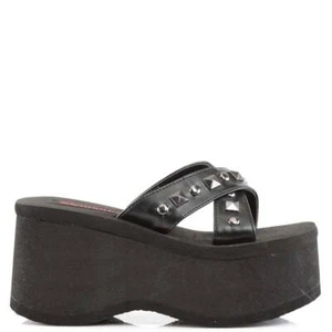 Demonia Funn-29 Studded Platform Sandles • Ships in 2-4 Weeks • Gothic - Picture 1 of 4