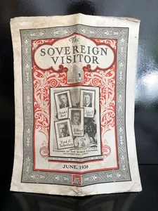 1936 Sovereign Visitor - A Woodmen of the World Publication - Picture 1 of 3