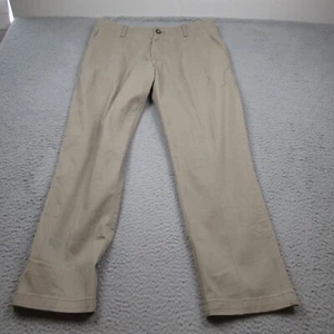 Lee Extreme Comfort Pants Mens 33x29 Khaki Beige Flat Front Chino Stretch - Picture 1 of 7