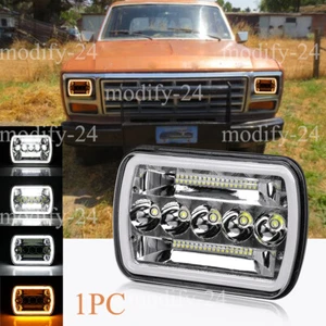 7x6" Square LED Headlights Fit Ford Bronco 1978 1979 1980 1981 1982 1983 1984-86 - Picture 1 of 14