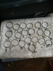 Iron Metal Curtain Clip Rings 2 Inch Interior Diameter Set of 20, - Picture 1 of 4