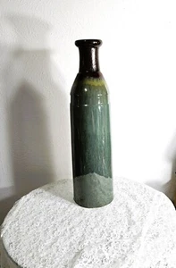Brown to Teal 18" Tall Decorative Ceramic Art Vase - Picture 1 of 8