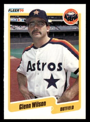 Glenn Wilson 1990 Fleer #240   Houston Astros - Image 1 of 2