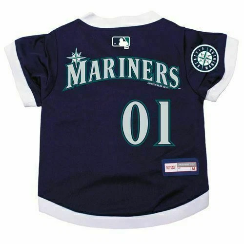 Camisa SEATTLE MARINERS DOG CAT PREMIUM com NAME TAG MÉDIA GRANDE EXTRA GRANDE - Imagem 1 de 1