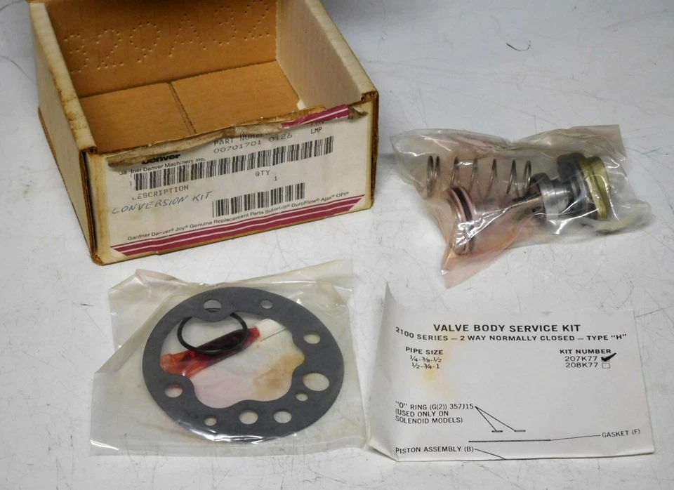 GARDNER DENVER — СЕРВИСНЫЙ КОМПЛЕКТ КОРПУСА КЛАПАНА — 00701701 0126 — серия 2100 — 207K77 - Изображение 1 из 4