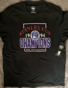 NY RANGERS 1994 STANLEY CUP CHAMPIONS SHIRT XL 47 BRAND MSG 25 ANNIVERSARY NHL - Bild 1 von 3