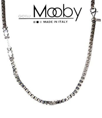 Collana uomo acciaio Mooby 50 cm Maglia Veneziana  - Immagine 1 di 4