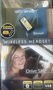 Emerson EM227WM Earbud Wireless Bluetooth Headset New Sealed - Picture 1 of 1