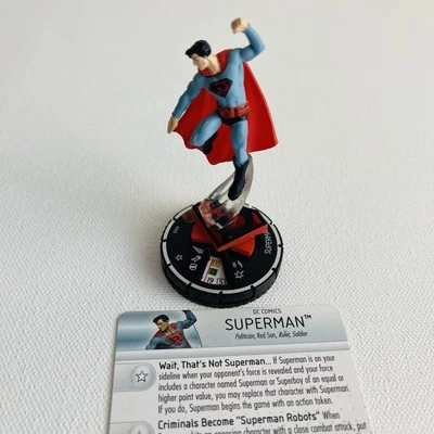 Heroclix Супермен (Красный Сын) #065 Супермен Чудо-женщина DC Chase редкая с картой - Изображение 1 из 4