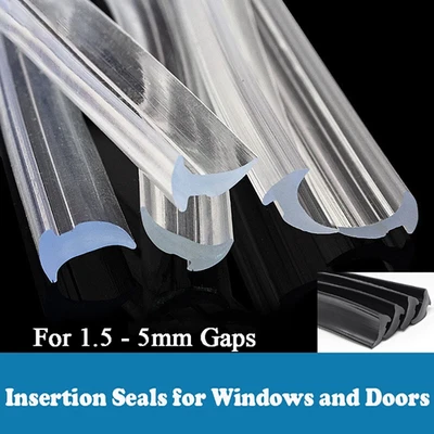 PVC Window & Door Wedge Gasket Seal Double Glazing Plastic Repair Draught Seal - Image 1 of 4