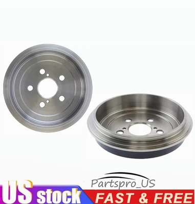 Pair Rear Brake Drums for 2004 2005 2006 2007 2008 Toyota Prius Celica Corolla - Image 1 of 4