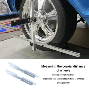 2PCS Toe Alignment Tool Plates Stainless Steel Accurate Measurement with Hanging - Bild 1 von 12