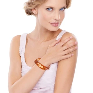 3 Pcs Geometric Acetic Acid Bracelet Student Irregular Resin Bangle Chunky Cuff - Picture 1 of 12