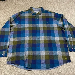 Tommy Bahama Hemd Herren 3XLT kariert Canyon Beach Flanell Preppy Tall Button Down - Bild 1 von 8