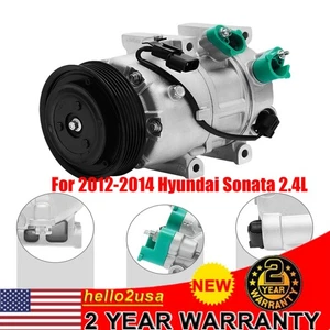 Compresor de aire acondicionado para Kia Optima 2012 2013 2014 2015 2,0 L 2,4 L CO 29159C Sonata - Imagen 1 de 8