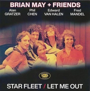 Brian May and Friends Star Fleet / Let Me Out 7" vinyl Europe Emi 2023 Red vinyl - Picture 1 of 4