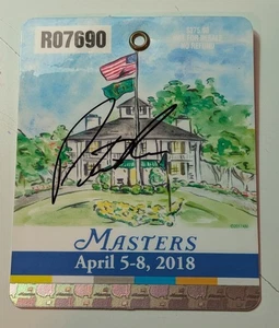 Patrick Reed Signed 2018 Masters Badge Ticket Autographed JSA COA Augusta PGA - Picture 1 of 2