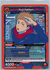 Union Arena Jujustu Kaisen #JJK-3-043 Yuji Itadori Secret Rare Holo - Picture 1 of 2